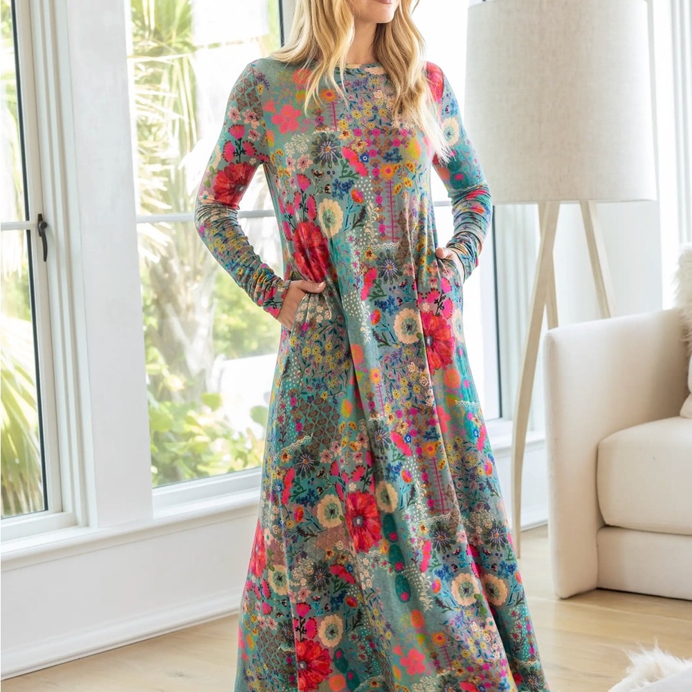 NATURAL LIFE Floral Maxi Dress - Multicolor